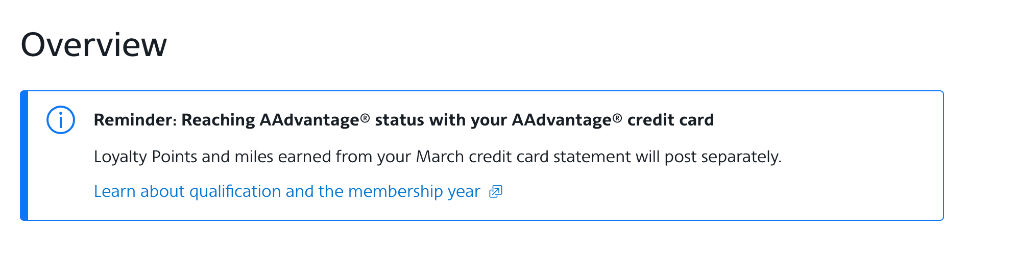 AAdvantage notification. AMERICAN AIRLINES